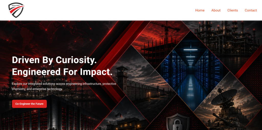 Acculytics Pvt. Ltd. website project
